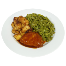 Cordon bleu(v) Vleesjus snijbonen Provencaalse aardappelen